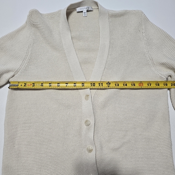 Toccin Long Line Beach Cardigan Long Sleeves V-neck Size M - Picture 10 of 15